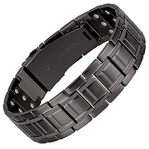 3x Magnetic Titanium Steel Bracelet for Men Ultra Powerful 3500 Gauss