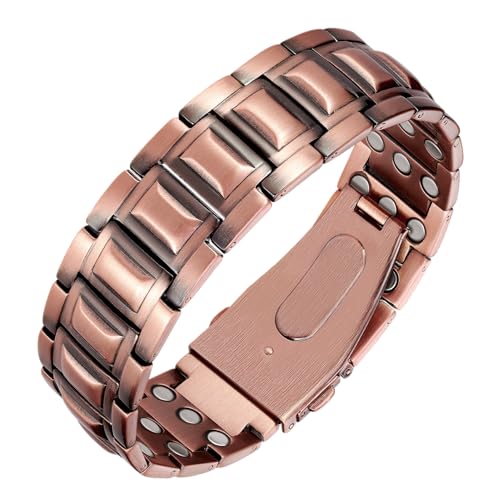 Feraco 3X-Upgrade Copper Bracelets for Men 100% Pure Copper