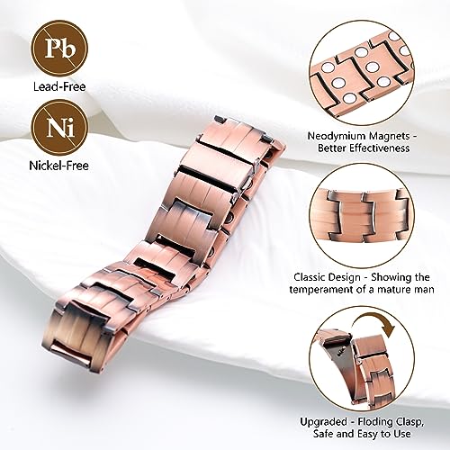 Feraco 3X Strength Copper Bracelets for Men