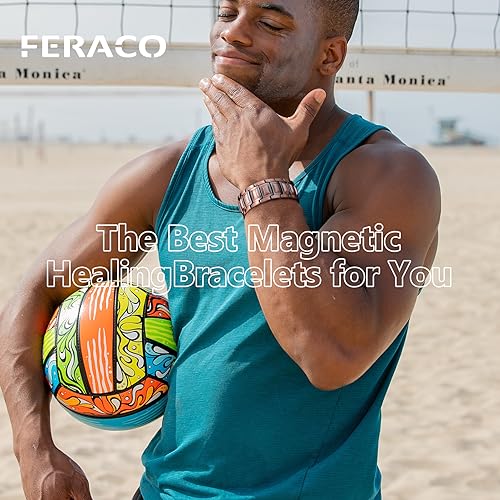 Feraco 3X-Upgrade Copper Bracelets for Men 100% Pure Copper