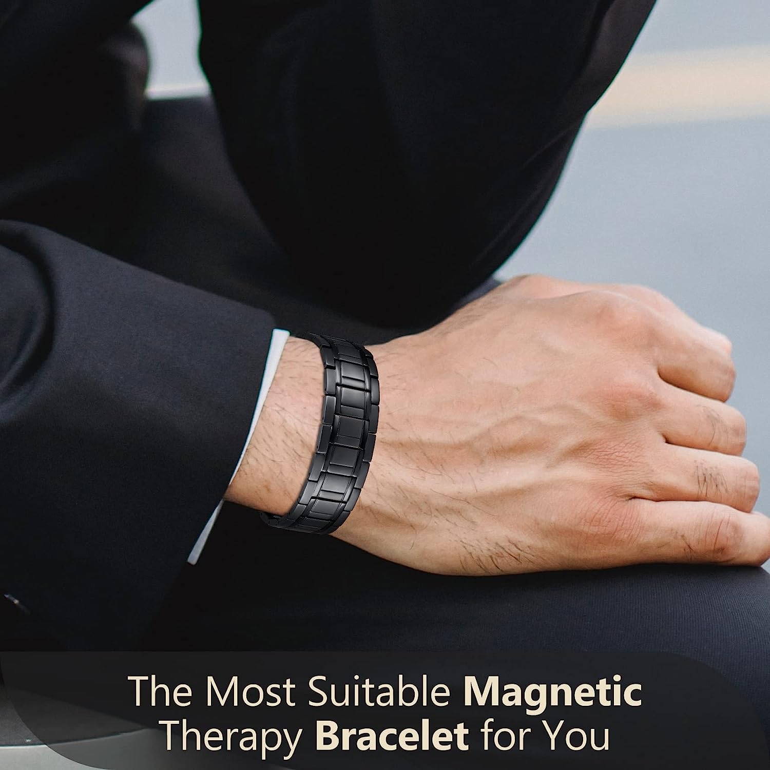 3x Titanium Steel Magnetic Bracelet for Men