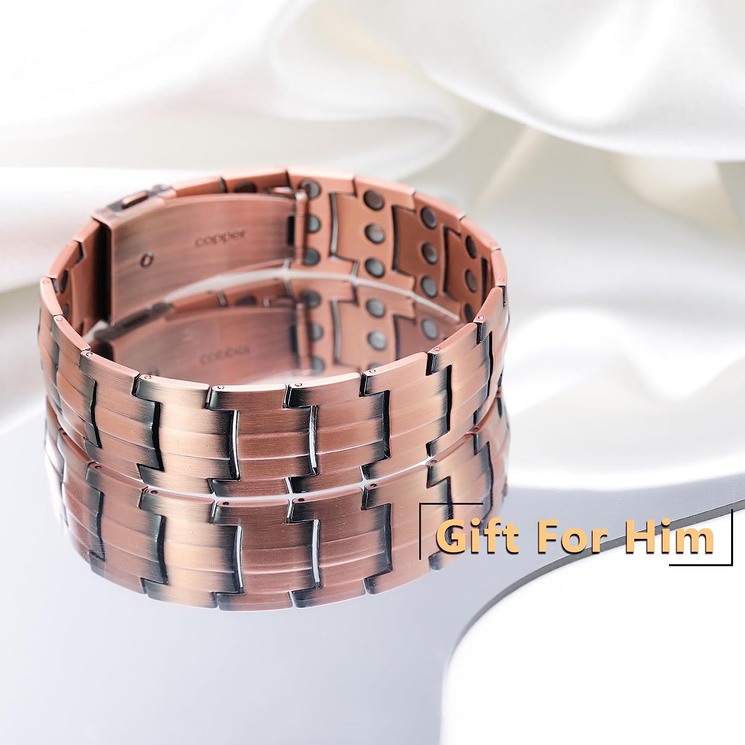 Strength Magnets Copper Magnetic Bracelets Magnetic Wristband Brazaletes For Men