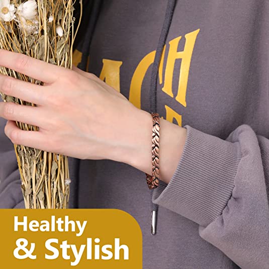 Unique X Shape Copper Bracelet for Women