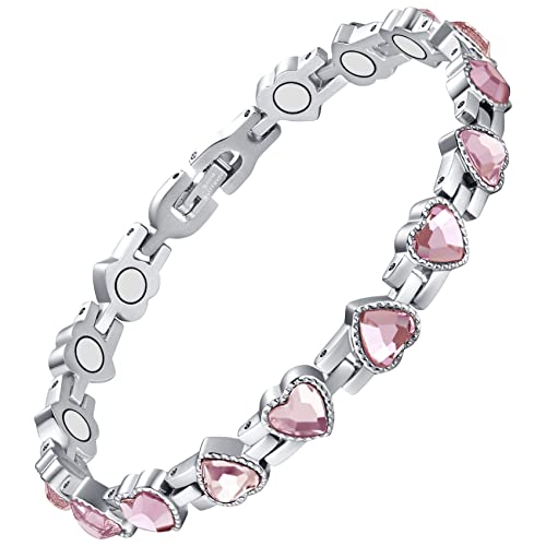 Love Sparkling Crystals Magnetic Bracelet for Women.
