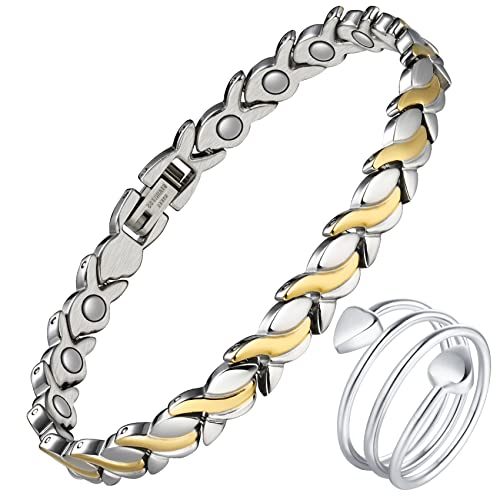 Lymph Detox Magnetic Bracelet Ring Magnet & Copper Ring.