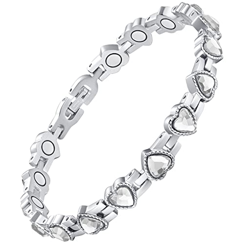 Love Sparkling Crystals Magnetic Bracelet for Women.