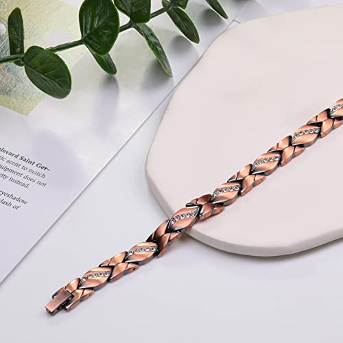 Copper Bracelet for Women for 99.99% Solid Copper Magnetic Bracelets.
