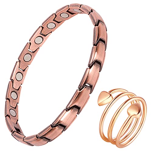 Copper Bracelet for Women Hand Forged 99.99%.