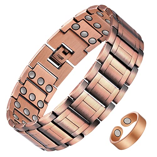 3X Strength Copper Magnetic Bracelet for men.