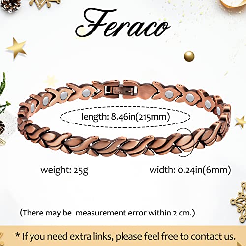 Unique X Shape Copper Bracelet for Women.