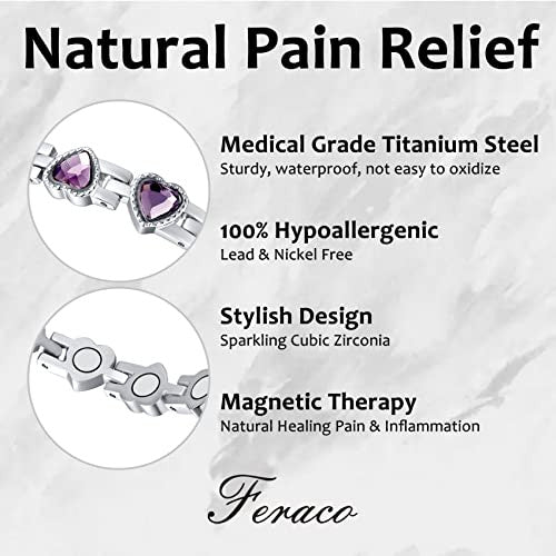 Lymphatic Drainage Therapeutic Magnetic Bracelet for Women Arthritis.